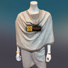 Rhino Tibetan Golden Lotus Cashmere Cape Ruana, Poncho Wrap - Tibetan golden lotus
