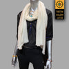 Cashmere Wrap Shawl Scarf - Tibetan golden lotus