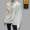 Cashmere Wrap Shawl Scarf - Tibetan golden lotus