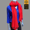 Oversized Cashmere Shawl/ Scarf - Tibetan golden lotus