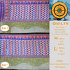 Handmade Kantha quilt Bedspread Cotton, Stitched Quilt - Tibetan golden lotus