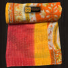 Hand Stitched Throw Bedding Bedcover Blanket, Bedspread Quilt - Tibetan golden lotus