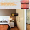 Hand loomed Multi color Boiled Wool Blanket Reversible - Tibetan golden lotus
