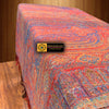 Hand loomed Multi color Boiled Wool Blanket Reversible - Tibetan golden lotus