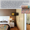 Multi-color Vintage Handmade Quilt, thick beautiful bed cover - Tibetan golden lotus