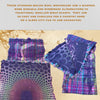 Boiled wool shawl, a neck wrap - Tibetan golden lotus