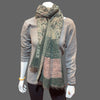 boiled wool shawls, dark green - Tibetan golden lotus
