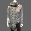 boiled wool shawls, dark green - Tibetan golden lotus