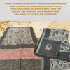 boiled wool shawls, dark green - Tibetan golden lotus