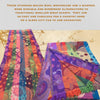women's boiled wool scarf, multi-color lotus - Tibetan golden lotus