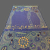 Embroidered wool shawl - Tibetan golden lotus