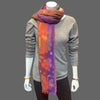 women's boiled wool scarf, multi-color lotus - Tibetan golden lotus