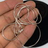 Sterling Silver Plain Necklace Chain - Tibetan golden lotus