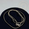 Sterling Silver Plain Necklace Chain - Tibetan golden lotus