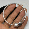 Cube Sterling Silver Bracelet Plain - Tibetan golden lotus