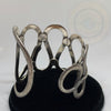 Vintage Handmade Sterling Silver snake Cuff/bangle Bracelet - Tibetan golden lotus