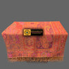 Reversible Boiled Wool Throw blanket - Tibetan golden lotus