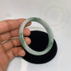 Translucent Natural Antique Jade Bracelet Cuff - Tibetan golden lotus