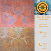 Boiled Wool Blanket, Jamawar Wool Throw - Tibetan golden lotus