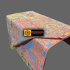 Boiled Wool Blanket, Jamawar Wool Throw - Tibetan golden lotus
