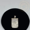 Natural White Buffalo Agate Pendant Necklace - Tibetan golden lotus