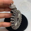 Plain Sterling Silver Pendant Necklace - Tibetan golden lotus