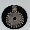 Plain Sterling Silver Pendant Necklace - Tibetan golden lotus