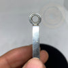 Plain Sterling Silver Lock Pendant - Tibetan golden lotus