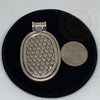 Plain Silver Pendant, Pendant Necklace - Tibetan golden lotus