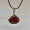 Jasper Sterling Silver Pendant, Jasper Jewelry Amethyst Necklace - Tibetan golden lotus