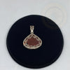 Jasper Sterling Silver Pendant, Jasper Jewelry Amethyst Necklace - Tibetan golden lotus