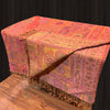 Reversible Boiled Wool Throw blanket - Tibetan golden lotus