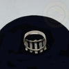 Handmade Sterling Silver Plain Ring - Tibetan golden lotus