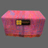 Hand loomed Reversible Boiled Wool Blanket - Tibetan golden lotus