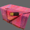 Hand loomed Reversible Boiled Wool Blanket - Tibetan golden lotus