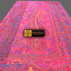 Hand loomed Reversible Boiled Wool Blanket - Tibetan golden lotus