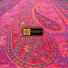 Hand loomed Reversible Boiled Wool Blanket - Tibetan golden lotus