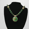 sterling silver necklace - Tibetan golden lotus
