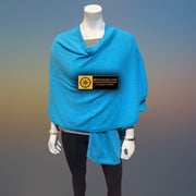 Olympic Tibetan Golden Lotus Cashmere Cape Ruana, Poncho Wrap - Tibetan golden lotus