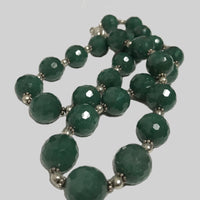 Natural Gemstones/ sterling silver necklace - Tibetan golden lotus