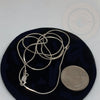 Sterling Silver Plain Necklace Chain - Tibetan golden lotus
