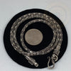 Silver Necklace, Silver Chain Necklace - Tibetan golden lotus