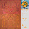 Reversible Boiled Wool Throw blanket - Tibetan golden lotus