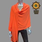 Cashmere Shawl Wrap Scarf - Tibetan golden lotus