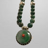 sterling silver necklace - Tibetan golden lotus